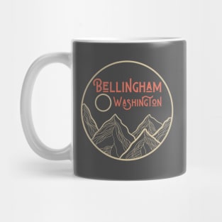 Bellingham Washington PNW Mountain Love Gift Design Mug